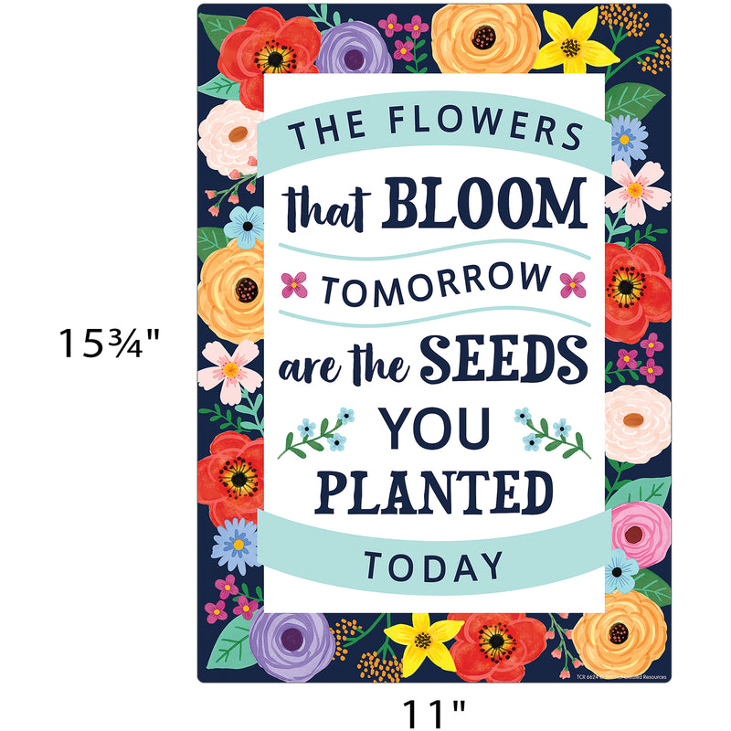Wildflowers Positive Sayings Small Poster Pack, 11" x 15-3/4", Pack of 12