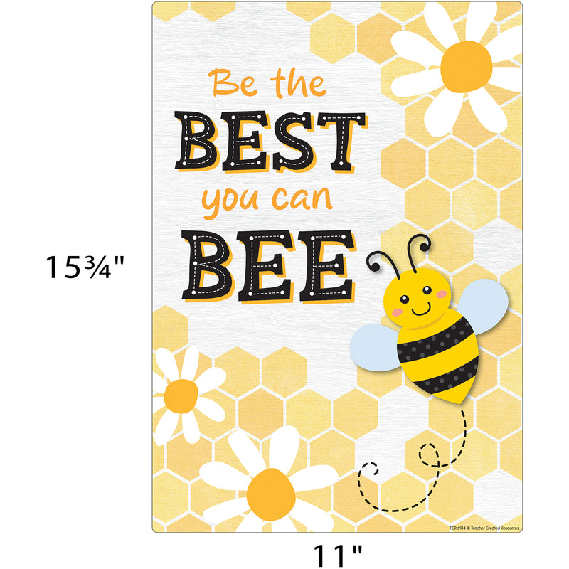 Buzzing Bees Positive Sayings Small Poster Pack, 11" x 15-3/4", Pack of 12