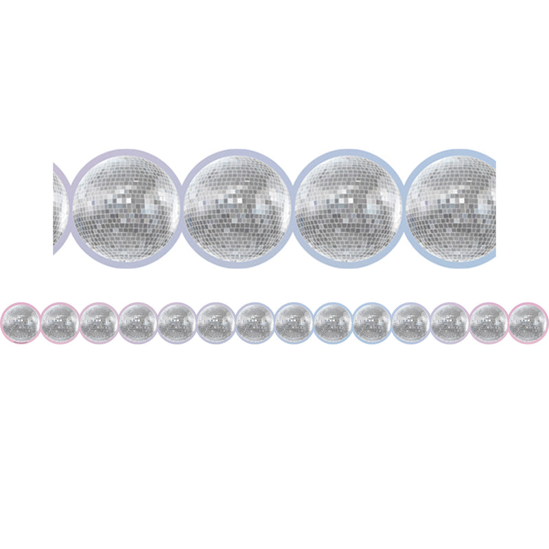 Disco Balls Die-Cut Border Trim, 35 Feet Per Pack, 6 Packs