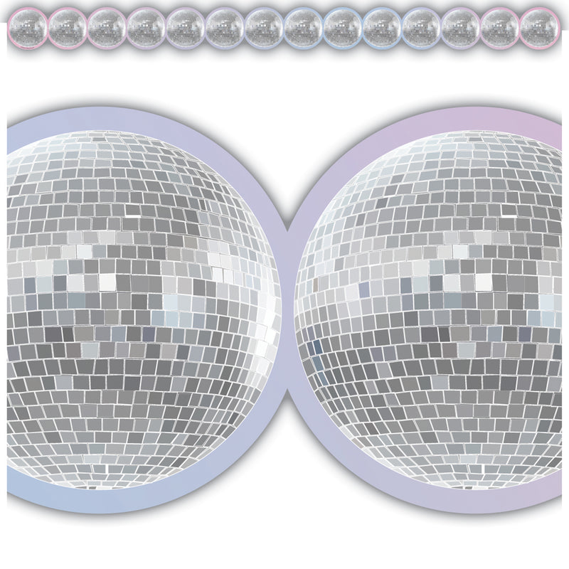 Disco Balls Die-Cut Border Trim, 35 Feet Per Pack, 6 Packs