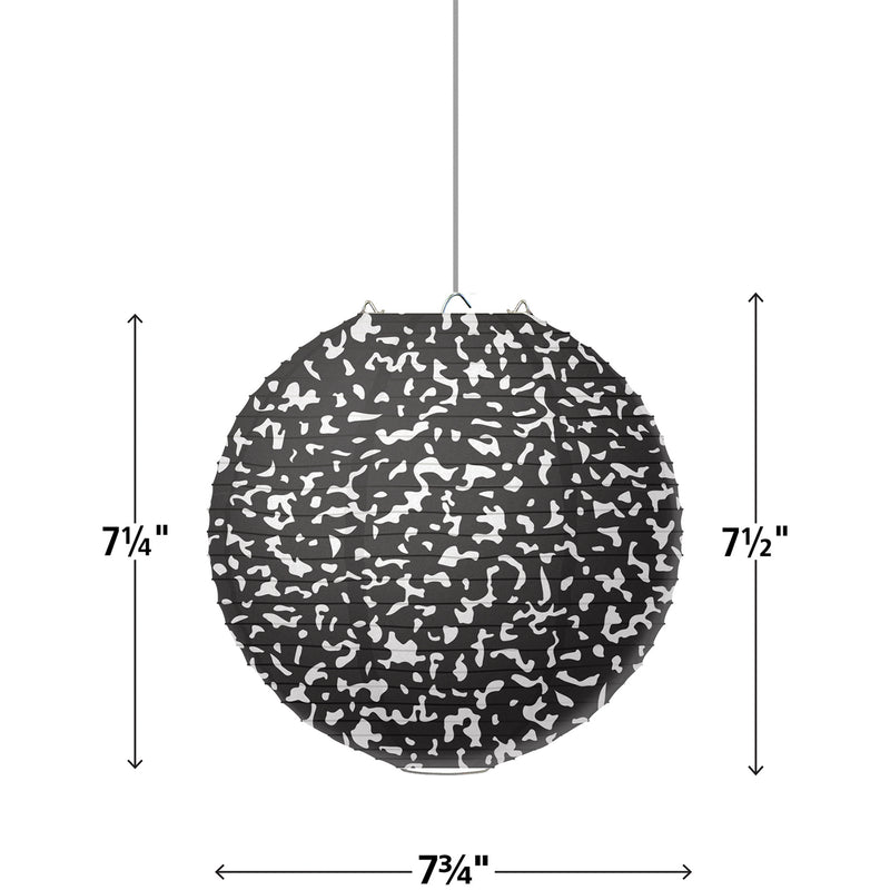 Composition 8" Hanging Paper Lanterns, 6 Per Pack, 3 Packs