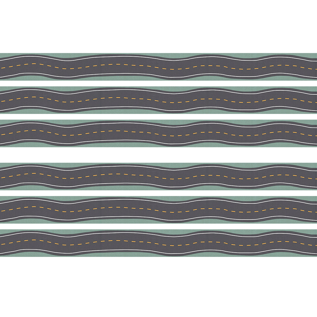 Road Trip Straight Border Trim, 35 Feet Per Pack, 6 Packs