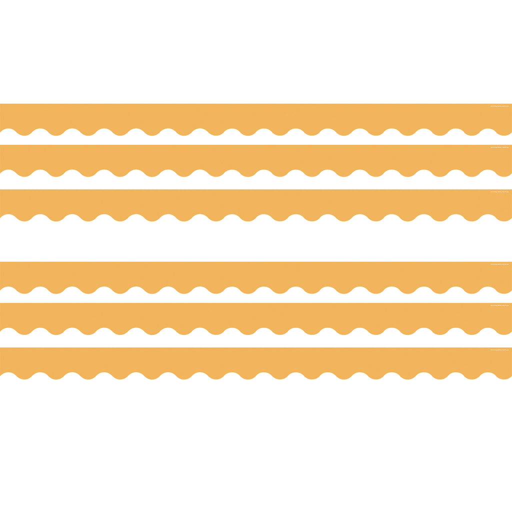 Golden Sun Scalloped Border Trim, 35 Feet Per Pack, 6 Packs