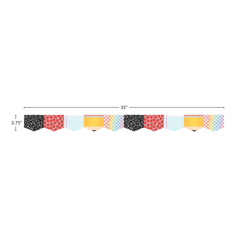 Cool for School Die-Cut Border Trim, 35 Feet Per Pack, 6 Packs
