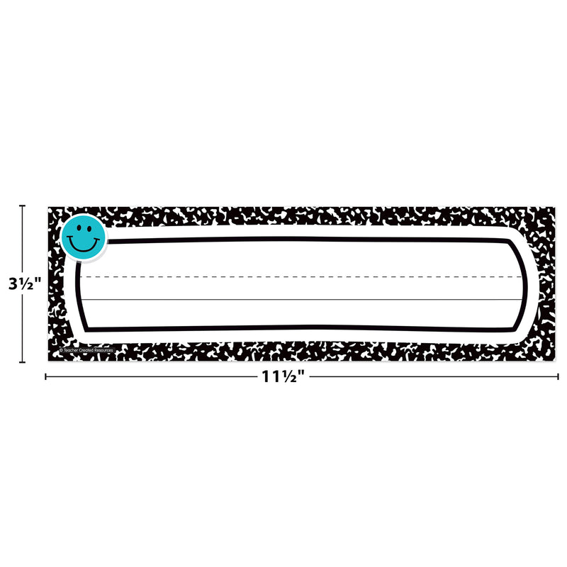 Cool for School Flat Name Plates, 36 Per Pack, 6 Packs