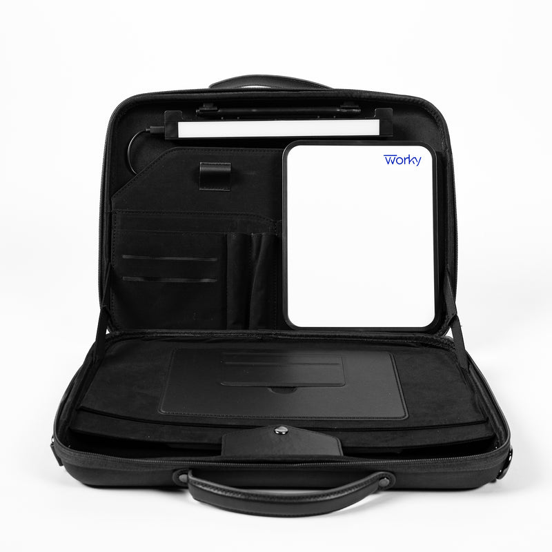 Office Everywhere Portable Briefcase Workstation, Black
