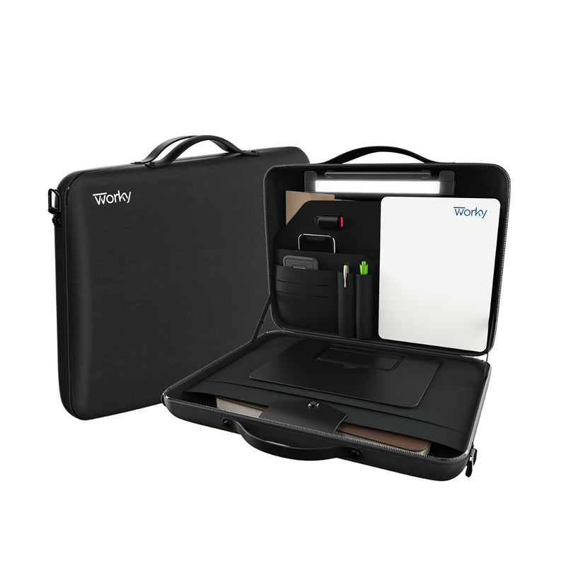 Office Everywhere Portable Briefcase Workstation, Black