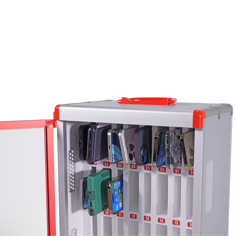 Classroom Cell Phone Lockable Locker, 32 Slots, 12.795"W x 8.61'D x 18.504"H