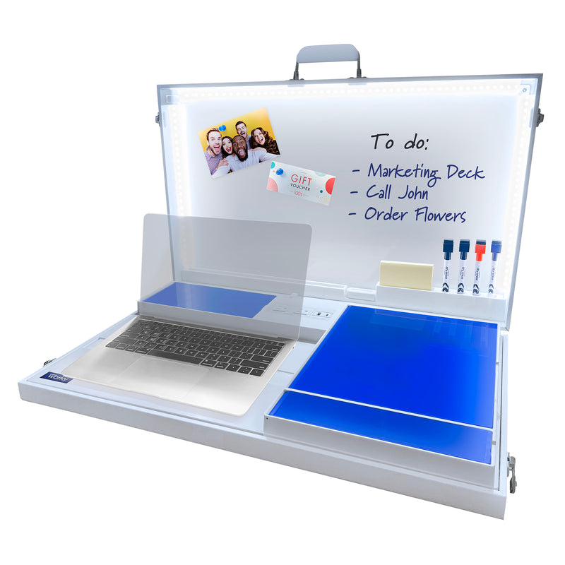 Home Office Portable Workstation Desk with Built-inStorage
