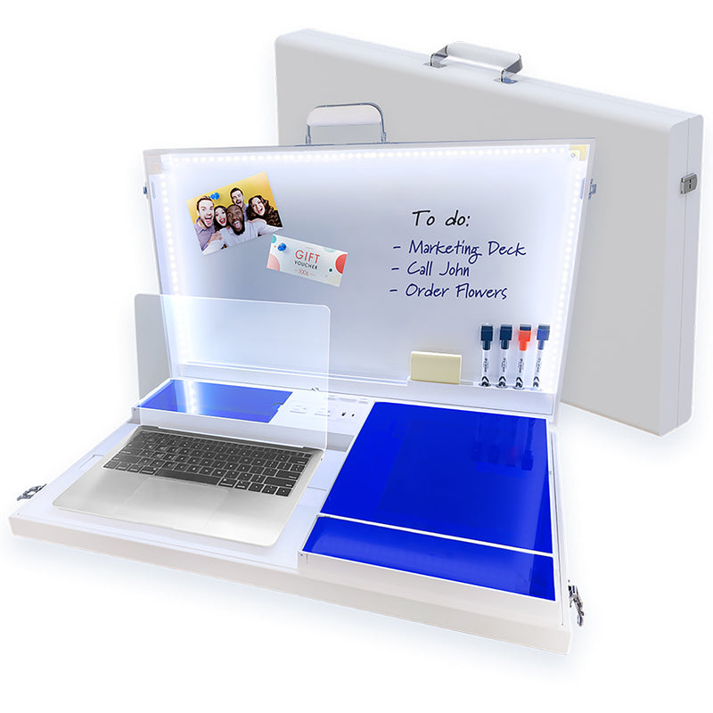 Home Office Portable Workstation Desk with Built-inStorage