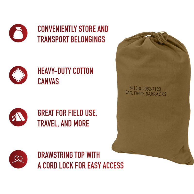 Rothco G.I. Type Canvas Barracks Bag