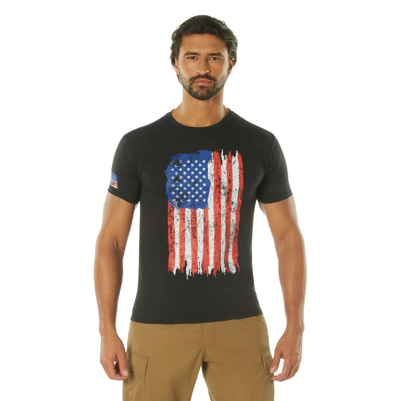 Rothco Camo US Flag Athletic Fit T-Shirt