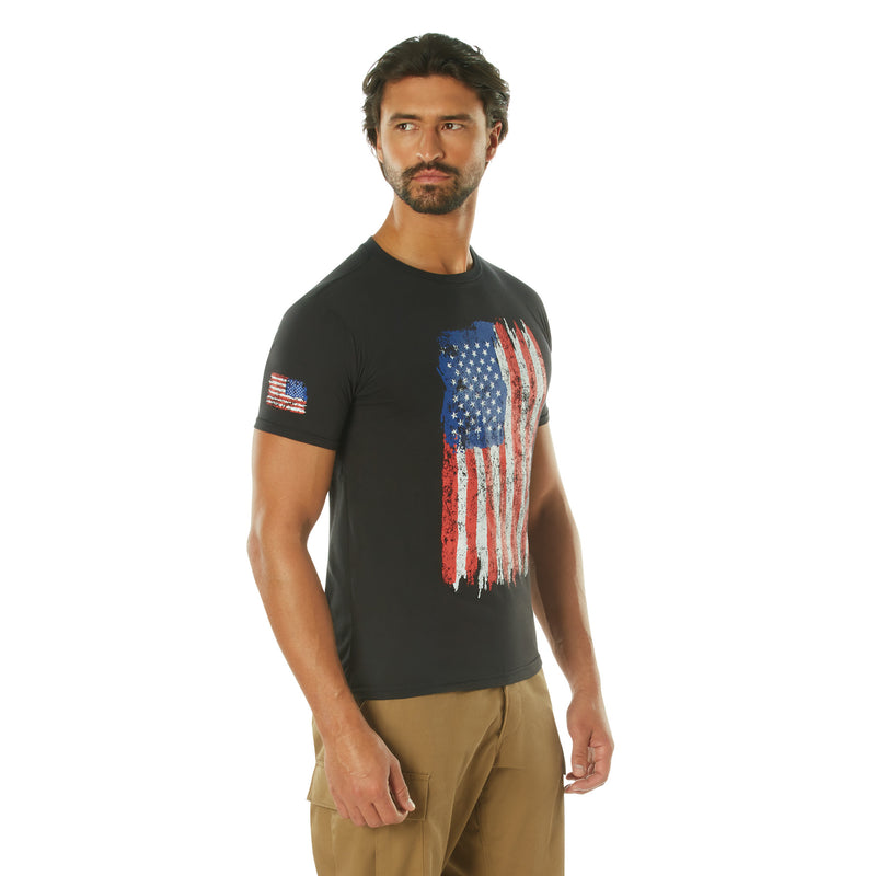 Rothco Camo US Flag Athletic Fit T-Shirt