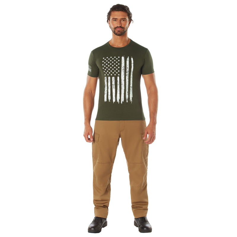 Rothco Camo US Flag Athletic Fit T-Shirt