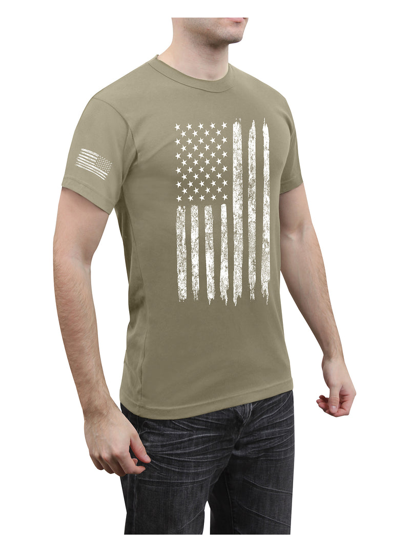 Rothco Camo US Flag Athletic Fit T-Shirt