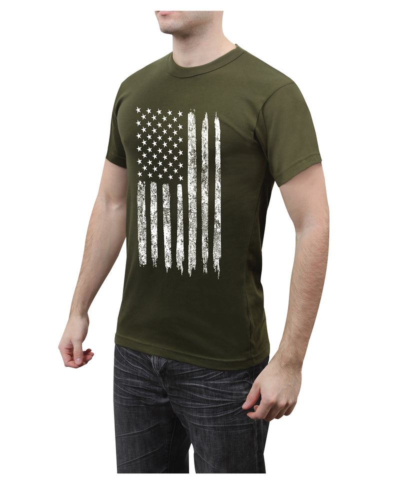 Rothco Camo US Flag Athletic Fit T-Shirt