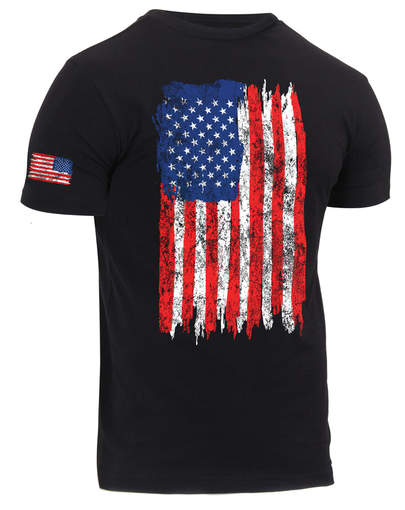 Rothco Camo US Flag Athletic Fit T-Shirt