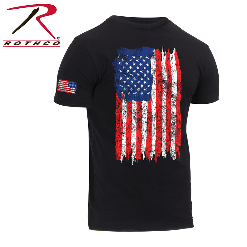 Rothco Camo US Flag Athletic Fit T-Shirt