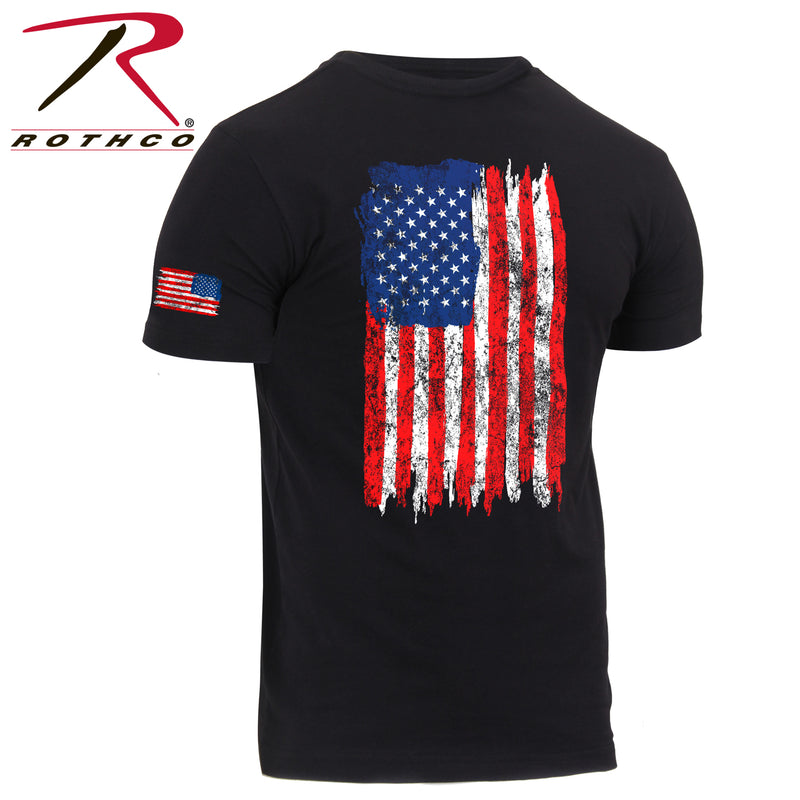 Rothco Camo US Flag Athletic Fit T-Shirt