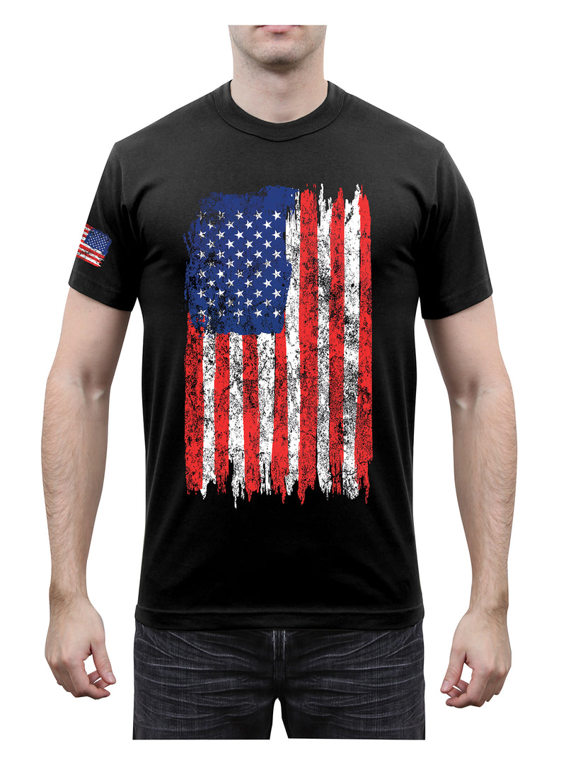 Rothco Camo US Flag Athletic Fit T-Shirt