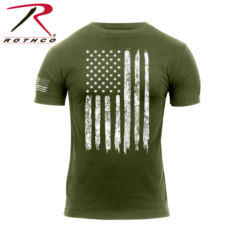 Rothco Camo US Flag Athletic Fit T-Shirt