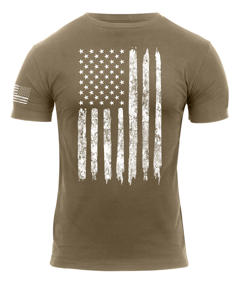 Rothco Camo US Flag Athletic Fit T-Shirt