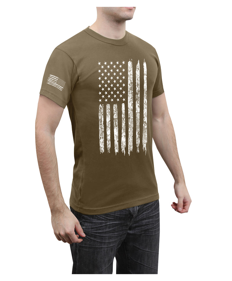 Rothco Camo US Flag Athletic Fit T-Shirt