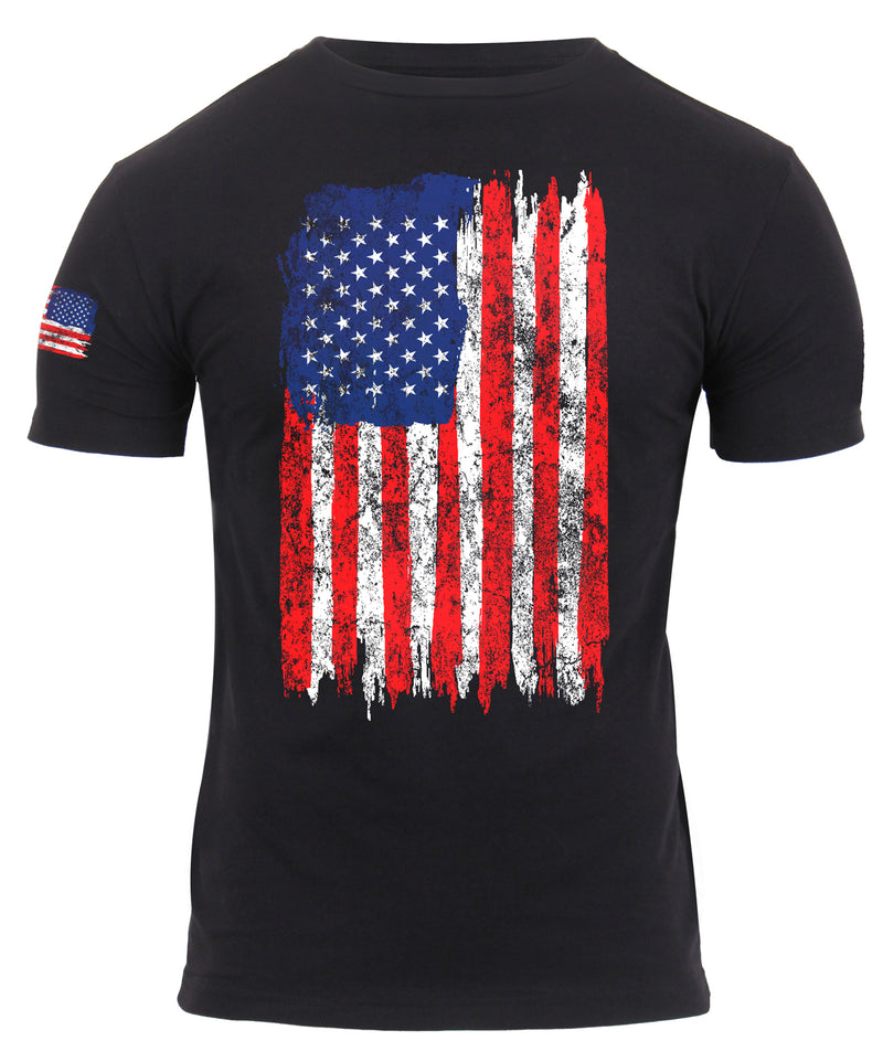 Rothco Camo US Flag Athletic Fit T-Shirt
