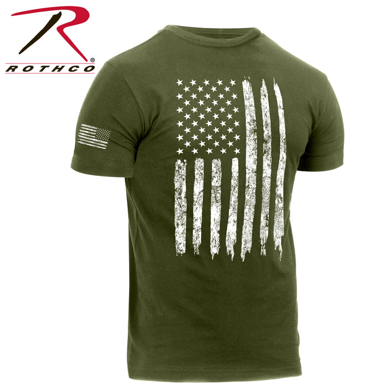 Rothco Camo US Flag Athletic Fit T-Shirt