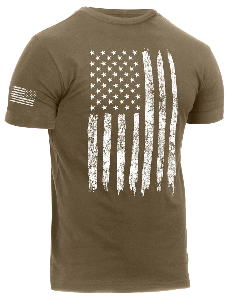 Rothco Camo US Flag Athletic Fit T-Shirt