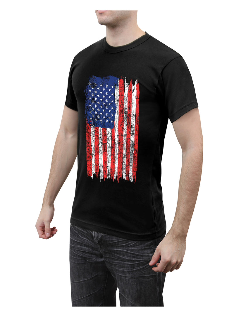 Rothco Camo US Flag Athletic Fit T-Shirt