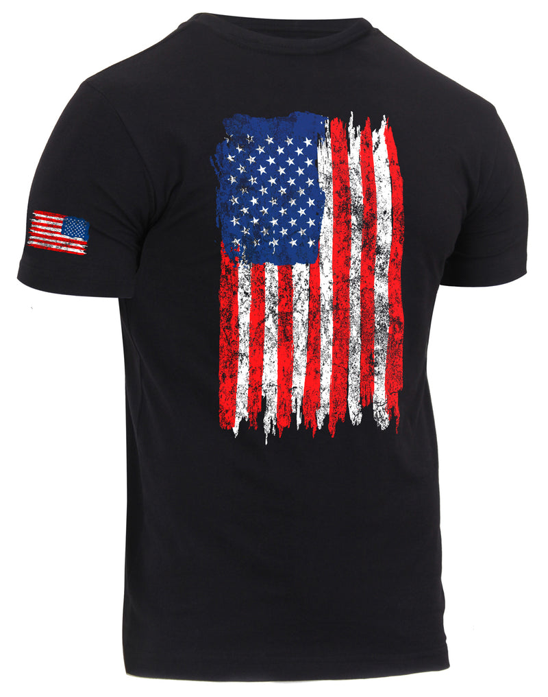 Rothco Camo US Flag Athletic Fit T-Shirt