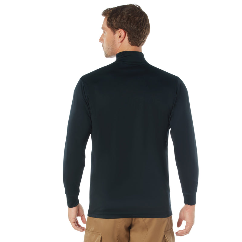Rothco Moisture Wicking Mock Turtleneck - Black