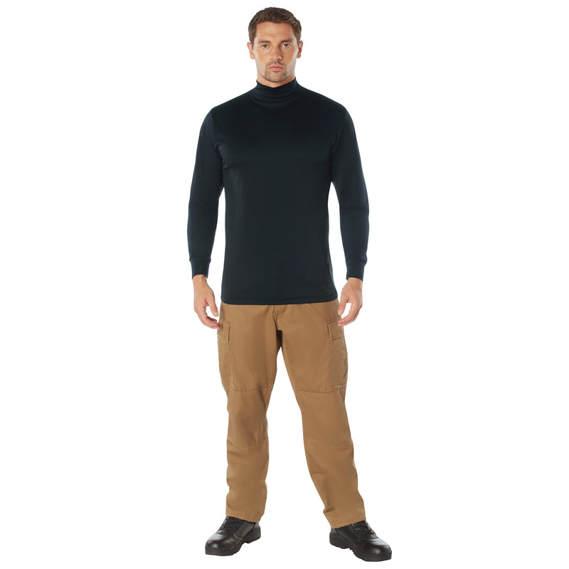 Rothco Moisture Wicking Mock Turtleneck - Black