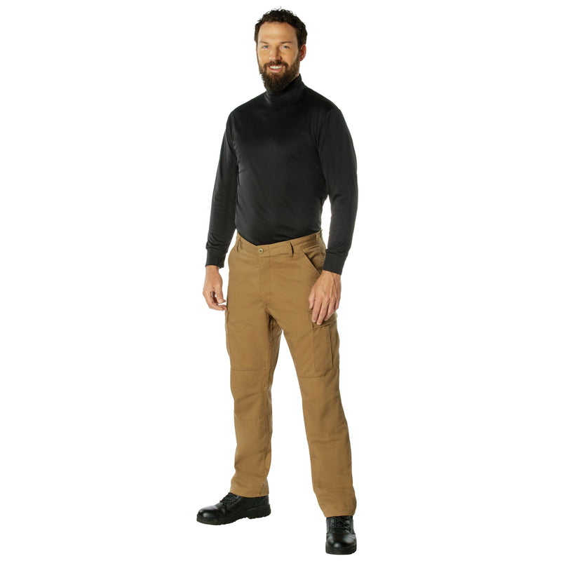 Rothco Moisture Wicking Mock Turtleneck - Black