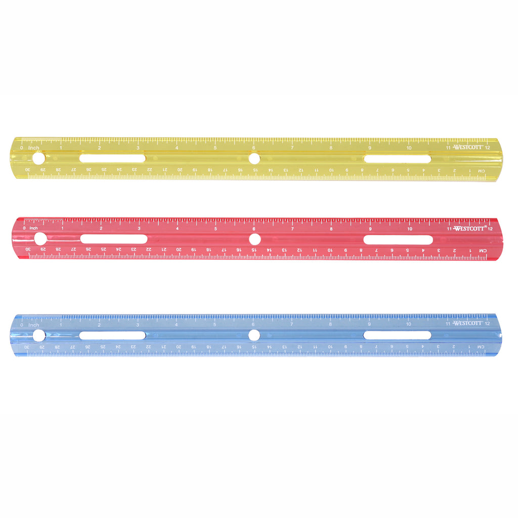 Plastic Ruler 12in