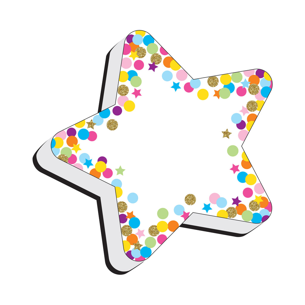 Magnetic Erasers Star Confetti Whiteboard