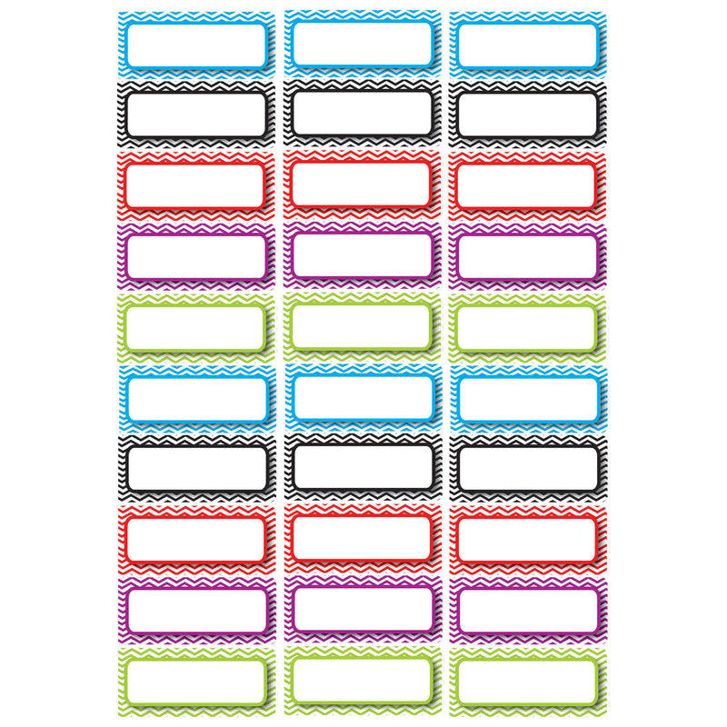 (3 Pk) Die Cut Magnets Assorted Color Chevron Nameplates