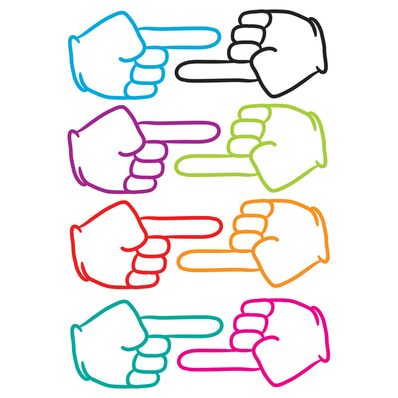 (6 Ea) Die Cut Magnets Pointing Fingers