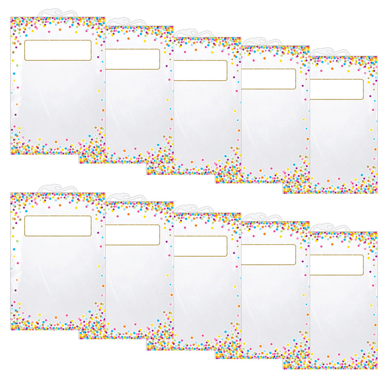 (2 Pk) 5 Pk Storage Bag Confetti Pattern Hanging 5 Per Pack