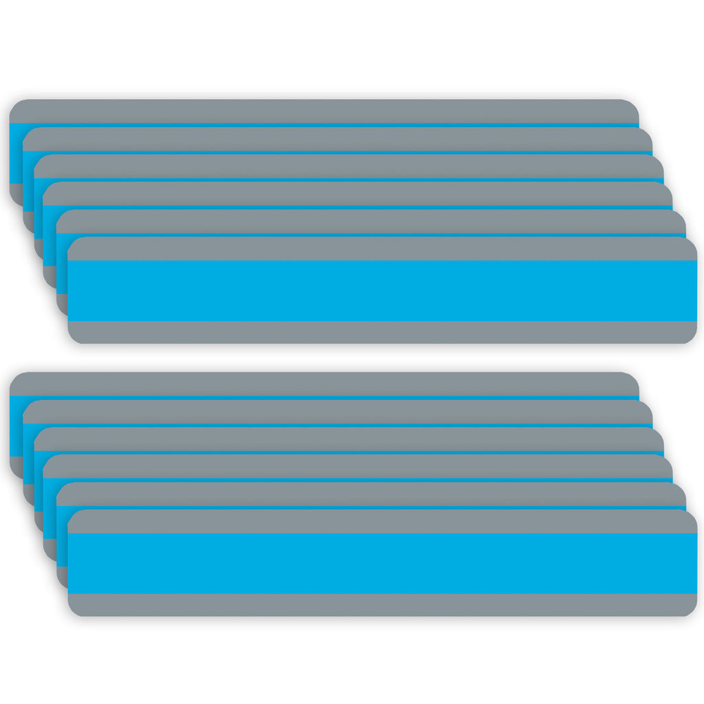 Double Wide Sentence Strip Reading Guide, 1-1-4" x 7-1-4", Blue, Pack of 12