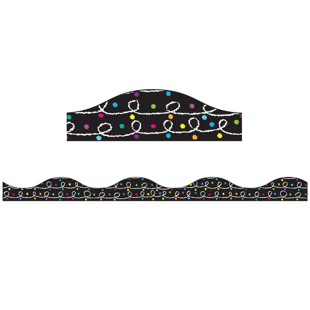 Magnetic Bordr White Chalk Loops W- Color Chalk