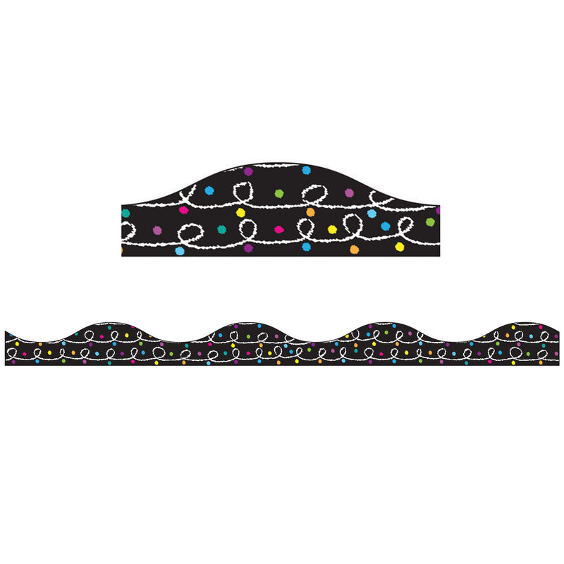 Magnetic Bordr White Chalk Loops W- Color Chalk