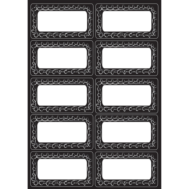 (6 Ea) Die-cut Magnets Chalk Loop Labels