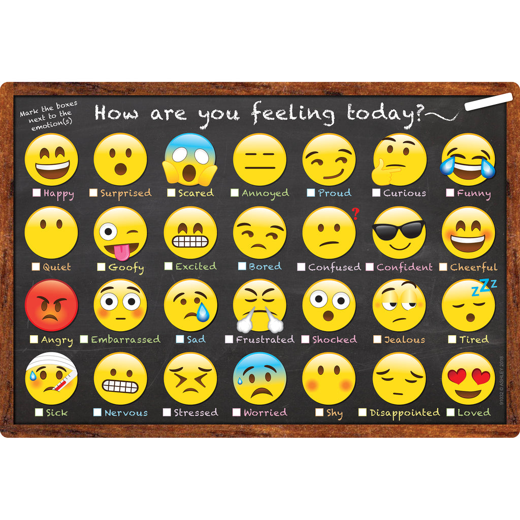 Smart Emoji How You Feeling Chart Dry-erase Surface