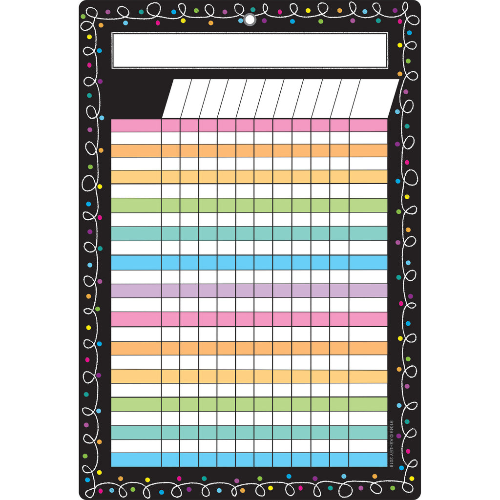 Smart Chalk Dots W- Loops Incentive Chart Dry-erase Surface