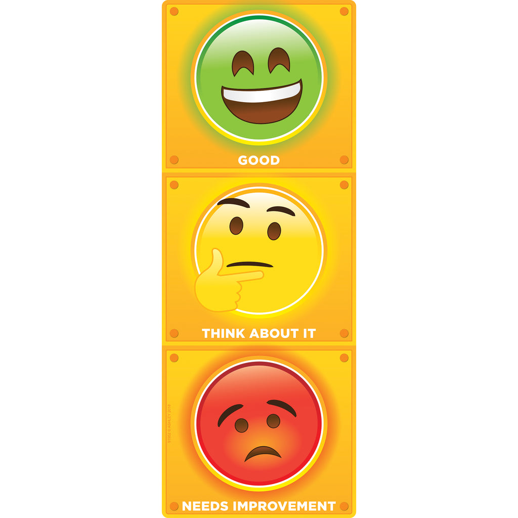 Clip Chart Stop Light Emoji Psitive Behavior Dry-erase Surface