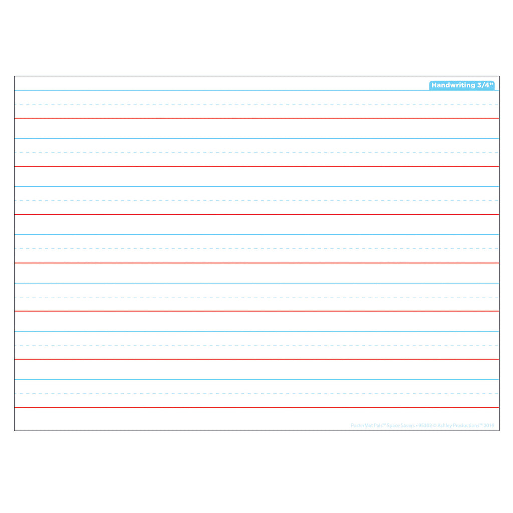 Handwriting Space Savers Postermat Pals Smart Poly Single Sided