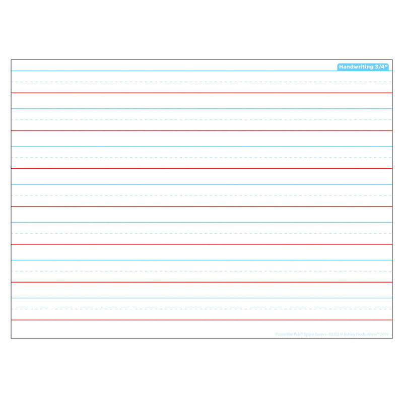 Handwriting Space Savers Postermat Pals Smart Poly Single Sided