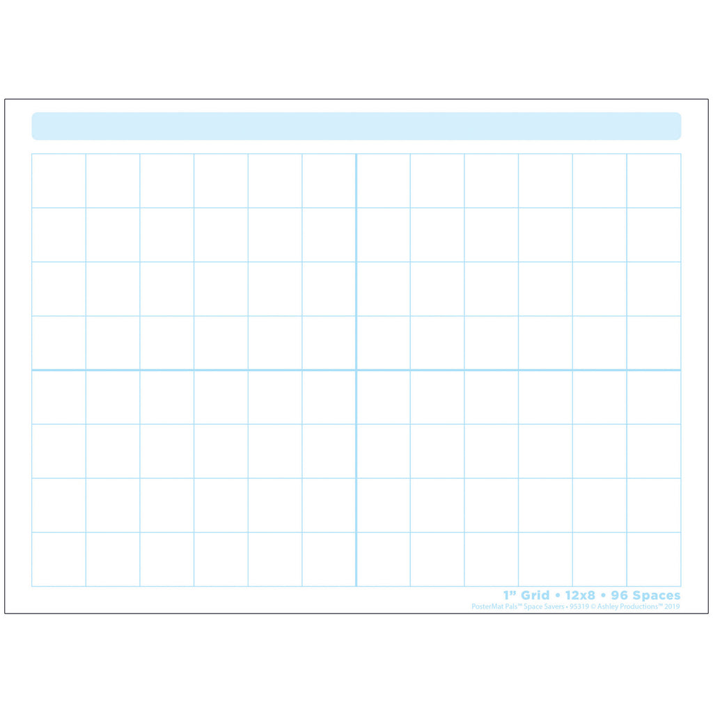 1in Grid Blocks Postermat Pals Smart Poly Single Sided